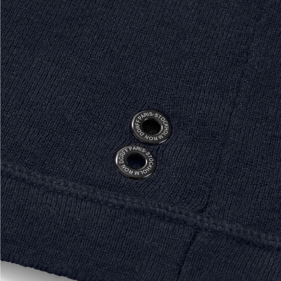 Ron Dorff Classic Navy Hoodie for Men - Picture 2 of 6